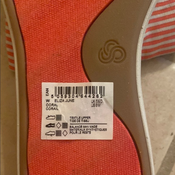 Clarks Eliza June coral Sandals with Knotted Strap Design - Picture 5 of 5